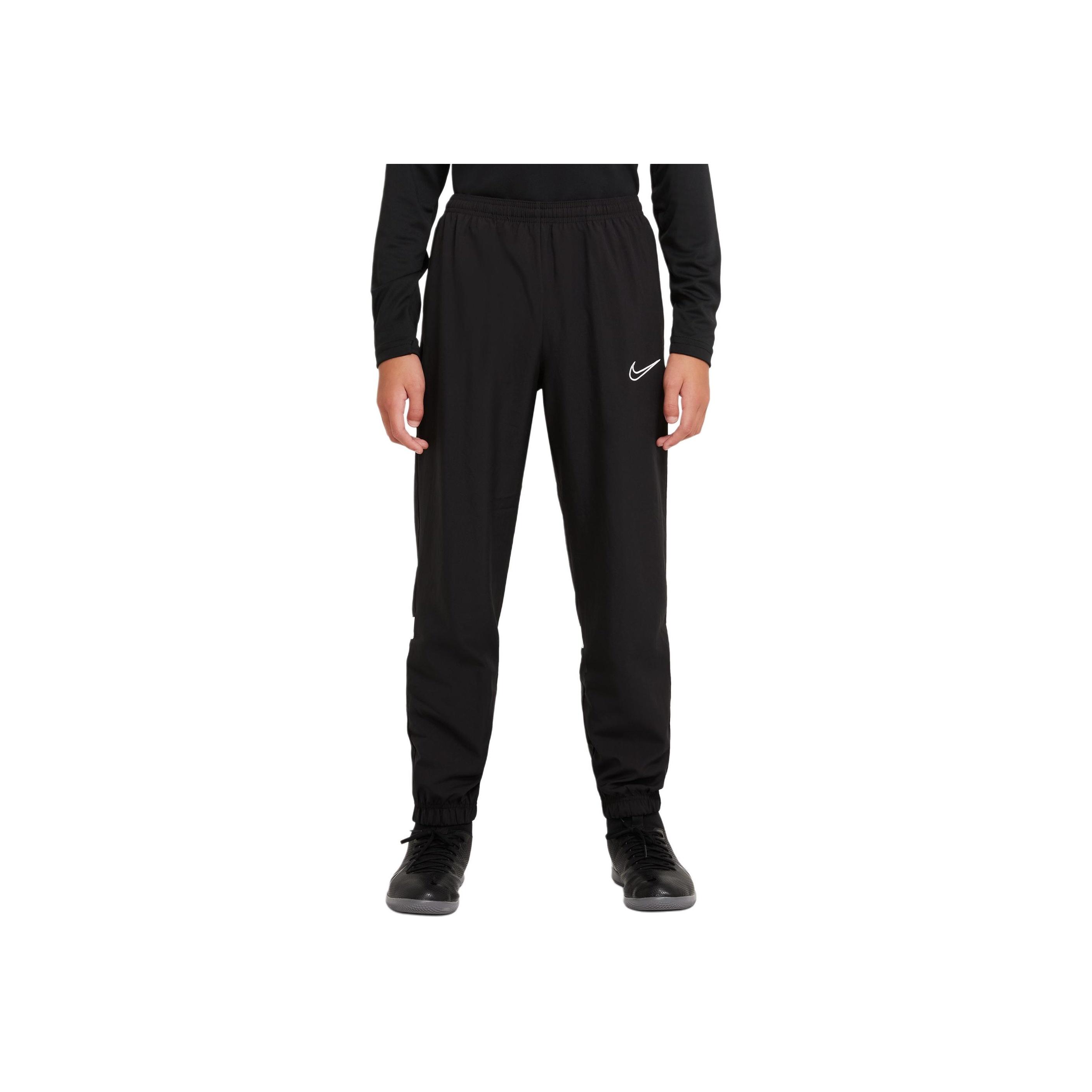 

Nike Solid Color Drawstring Logo Print Cuffed Knit Joggers Kids bottoms Black CW6130-010 XL