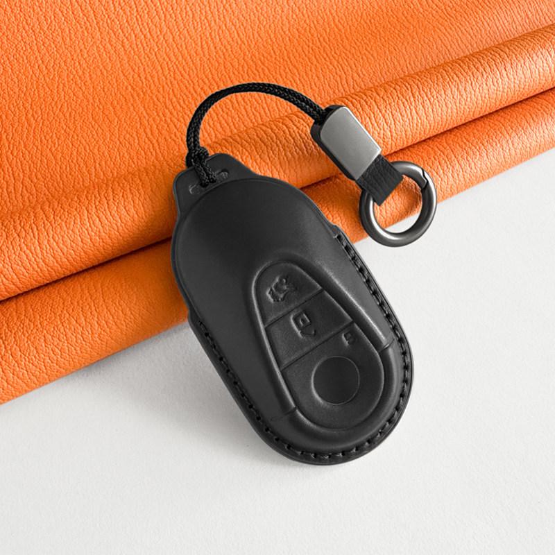 Genuine Leather Key Cover for New Mercedes C200L GLC260L A180L E300L