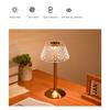 Crystal Lamp 3 Colors LED Crystal Table Lamp Dimmable Rechargeable Romantic Wireless Creative Acrylic for Bedroom Living Room
