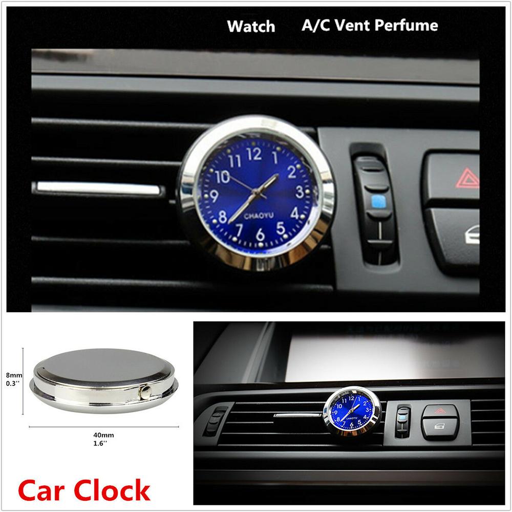 

Car Clock A/C Vent Clip Perfume Refill Storage Reservoir Quartz Watch Styling 1PC