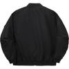 Li Ning Vital Series Solid Color Zipper Comfortable Breathable Loose Cotton Jacket Unisex Jacket Black AJMU163-1