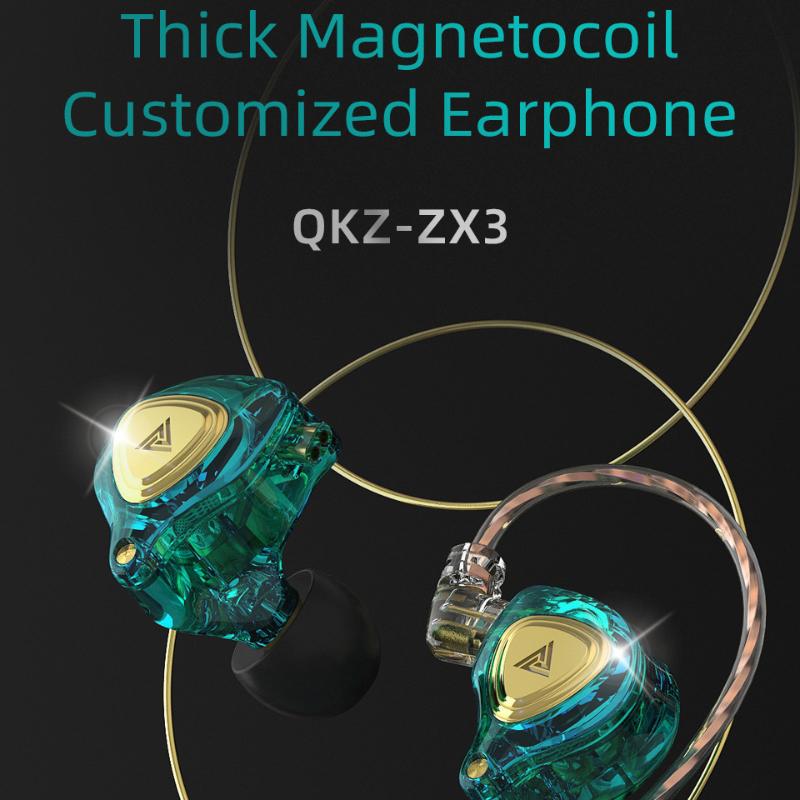QKZ ZX3 Mobile Phone Headset, Cable with Wheat Headset Running Sports Headset
