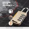 Antitheft Padlock 4 Digit Travel Combination Lock Lockers Password Lock Outdoor Gym Code Lock for Lockers Storage Box