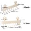 Wall-mounted Suction Cup Hooks Detachable Clothes Hanger Multifunctional Bathroom Rack  Household