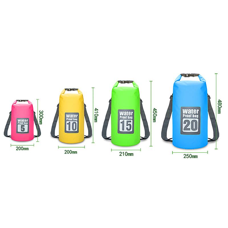 Waterproof Bag Dry Bag For Swimming Diving Bags 10L/15L/20L/30L Floating Bag Sack Dry Bag Backpack For Boating Rafting Fishing