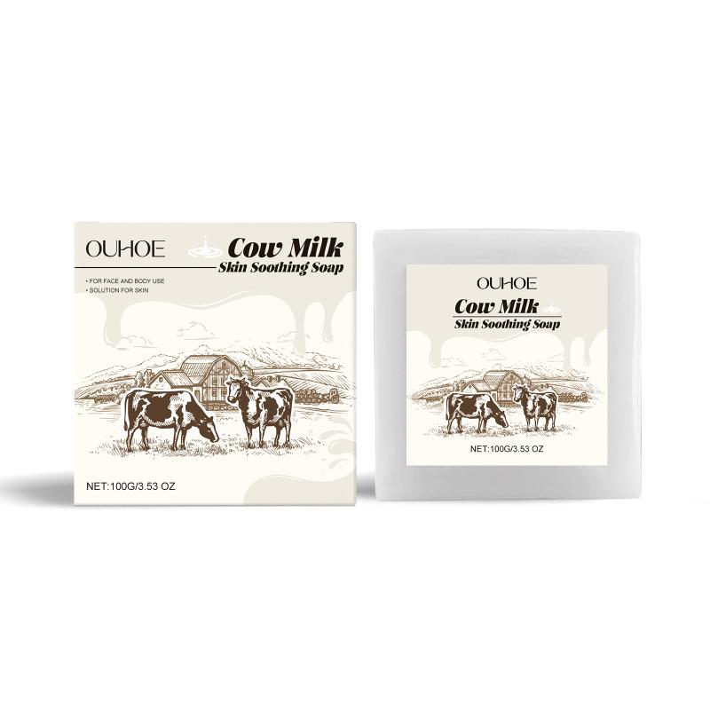 Milk Flavored Beef Fat Soap Moisturizes, Nourishes, Cleanses Pores, Bath Soap, Delicate Skin