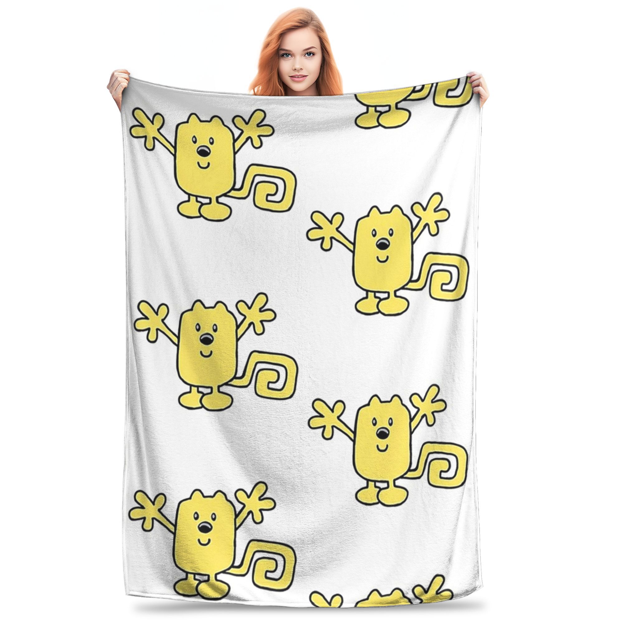 Exquisite Fashion Items Unisex Wow Wow Wubbzy Backpack Blankets Soft Warm Flannel Throw Blanket Bedspread For Bed Living Room Picnic Travel Home Sofa