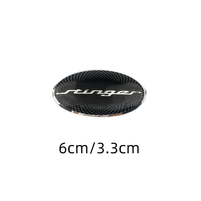 6x3.3cm Car Steering Wheel Center Emblem Badge Sticker for KIA Stinger Sportage KX3 Ceed K7 K5 K3 R Forte Rio Soul Accessories