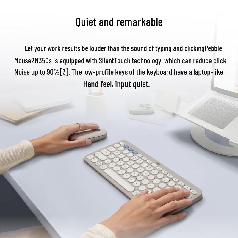 Logitech Pebble 2 Combo Wireless Keyboard and Mouse Set