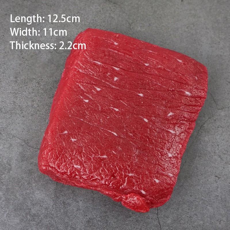 1PC Fake Food Meat Restaurant Store Shop Decor Artificial Food Fake Beef Chops Artificial Meat Meat Model Decor Props