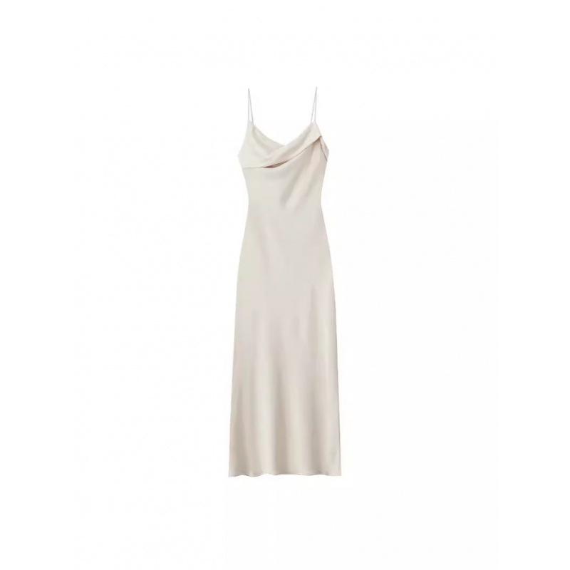 European & American Style Summer Back Tie Waist Slimming Sling Dress