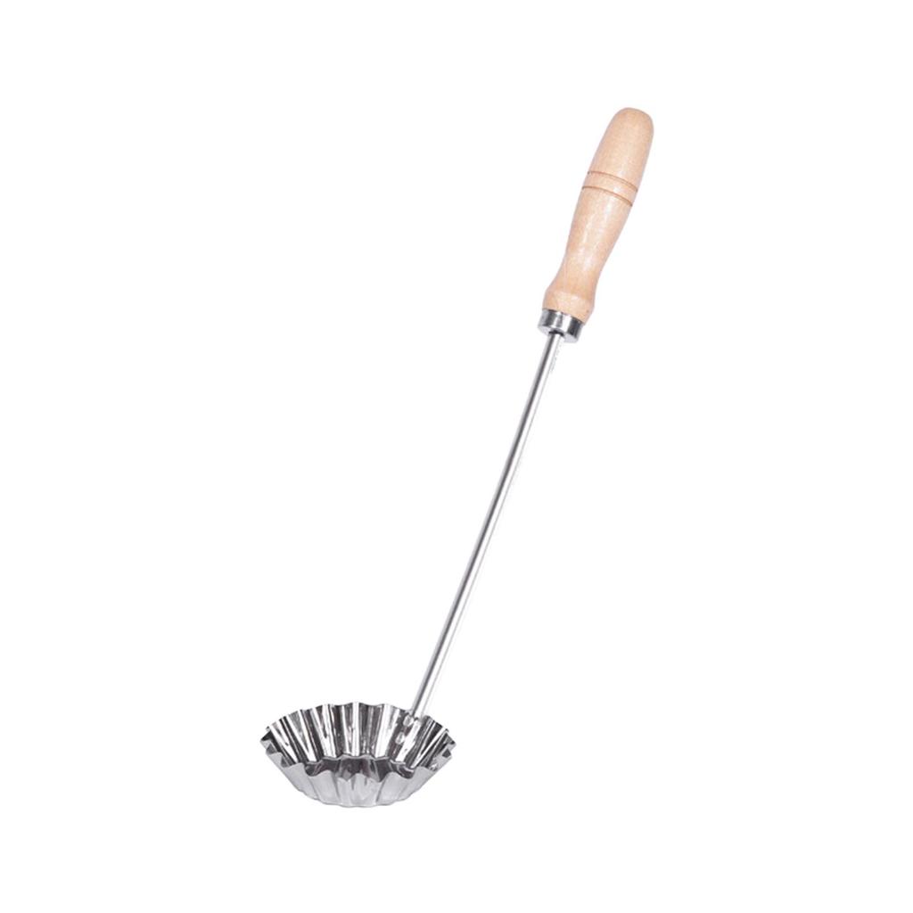 Frying Pancake Spoon Bunuelos Mold Easy to Use Round Stainless Steel Compact Size Oil Waffle
