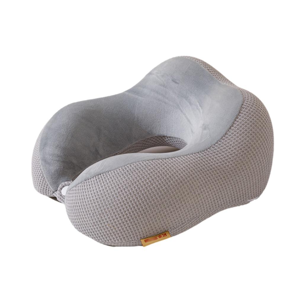 

Removable Neck Pillow Slow Rebound Travel Pillow Durable Neck Support Train світло-сірого кольору