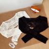 Ärmelloses Spitzen-Sonnenschutz-Tanktop Atmungsaktive Damen Sommer-Oberbekleidung Strand
