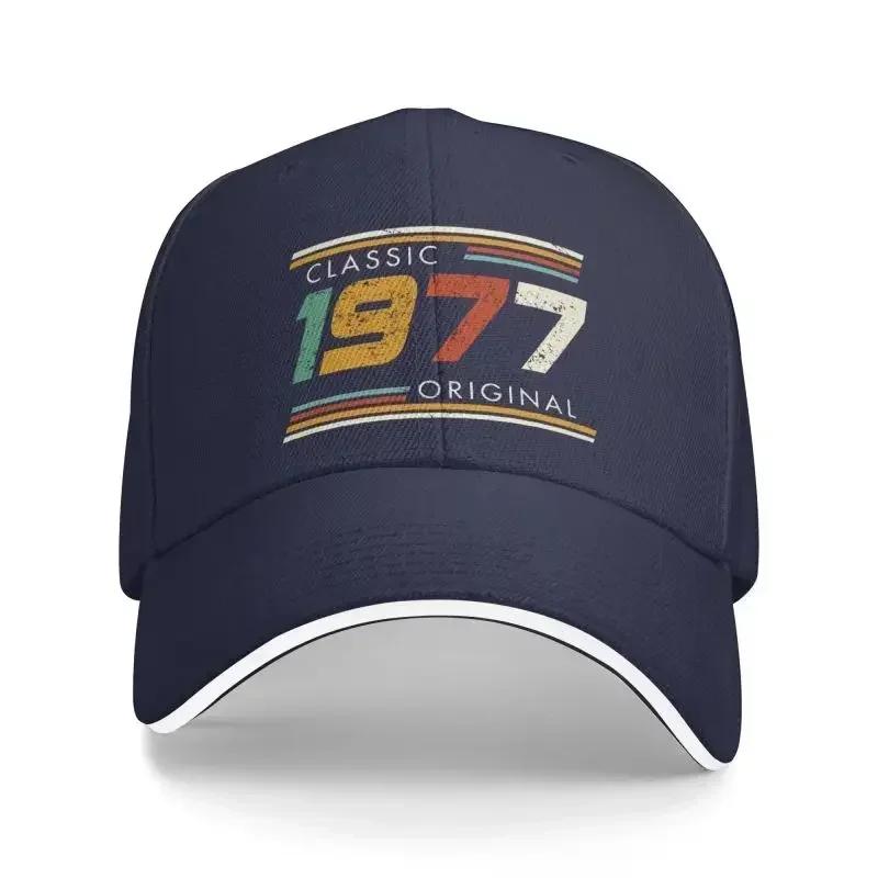 Custom Classic 1977 Original Years Birthday Baseball Cap Men Women Breathable Dad Hat Streetwear