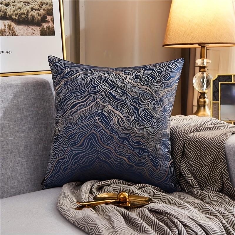 1pc, Marble Texture Cushion Cover, Pillow Cover, Room Decor, Bedroom Decor, Sofa Decor, Collectible Buildings Accessories (Cushion Is Not Included)