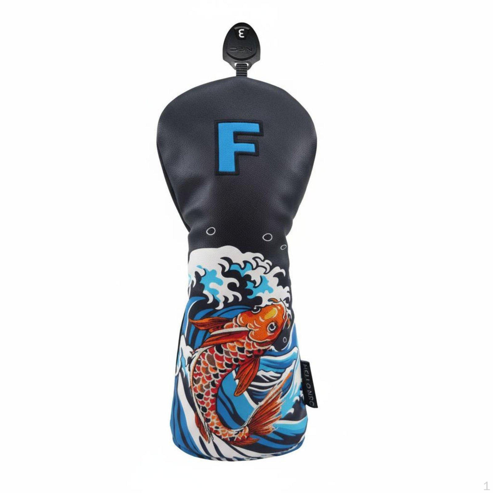 3 Pieces Golf Club Headcover Set WearResistant Driver Wood AntiScratch Links