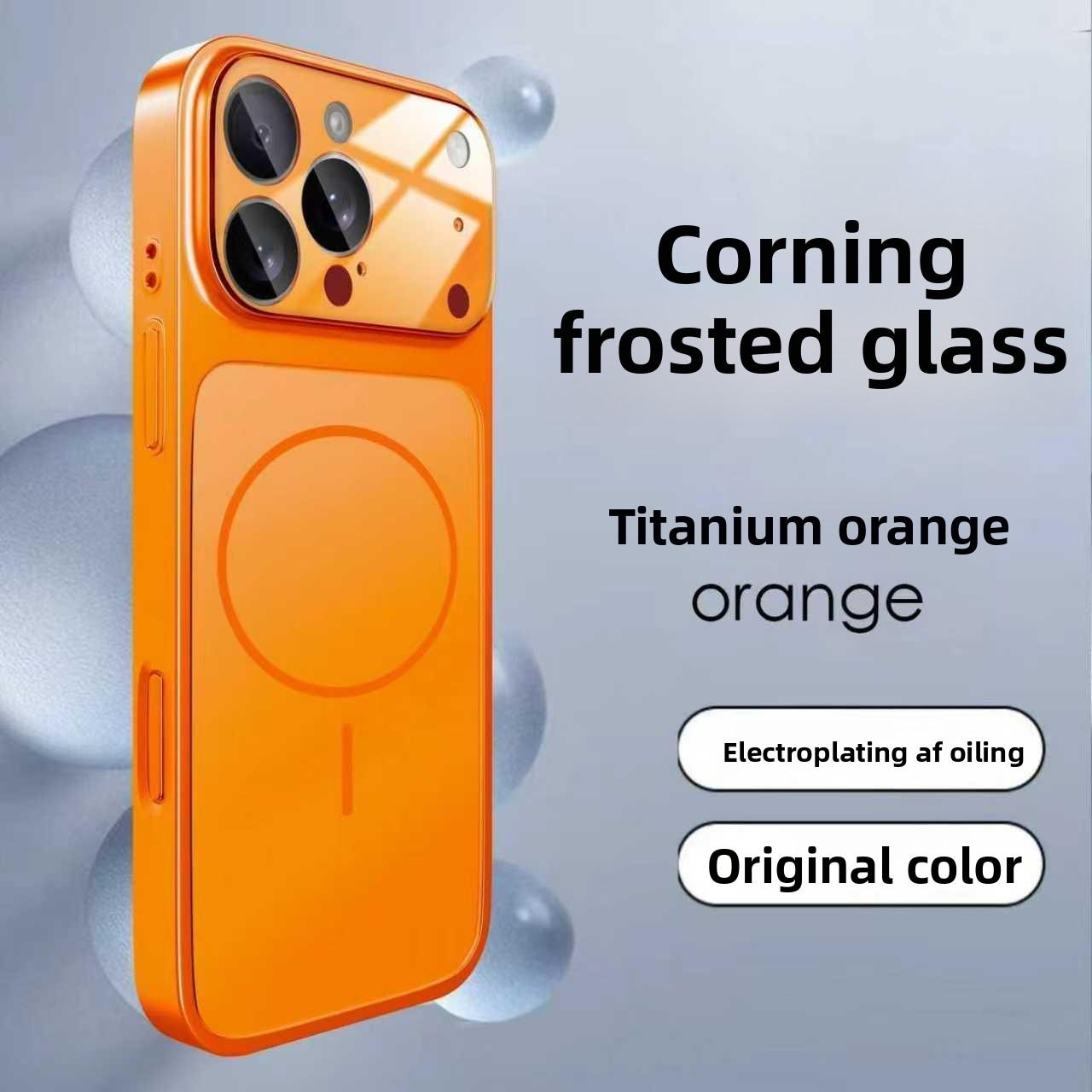 

Чохол для iPhone 17 Corning Gorilla Glass Матовий, Магнітний Електрооцинкований Чохол для Серії Apple 11/16/17 IP11