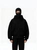 Unisex Y2K Double Hat Zip-Up Hoodie with Face Cover - Trendy Loose Fit for Autumn/Winter