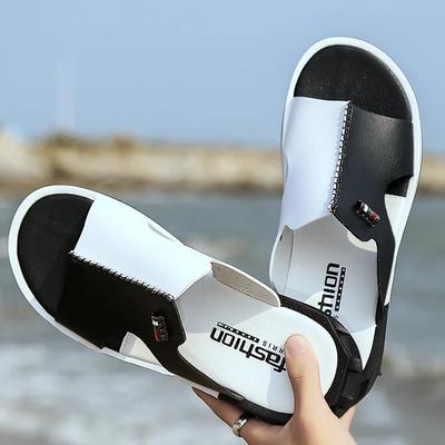 Herren Sommer Sandalen Original Leder Bequeme Slipper Lässige Sandalen Herren Hausschuhe Zapatillas Hombregh4