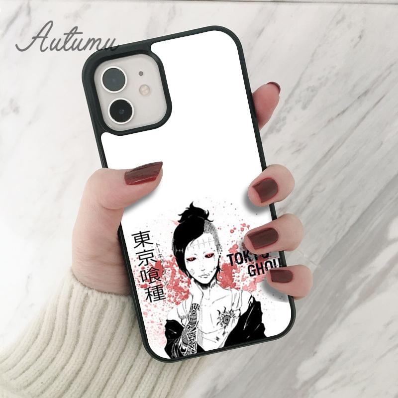 Japenese Anime Tokyo Ghoul Phone Case for iPhone 11 12 13 14 Pro Max Mini XR XS SE 2020 6S 7 8 Plus Samsung Galaxy S21 S22 Cover
