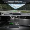 HUD High Definition GPS Speed Projector Speedometer Clear Font RPM Clock Fuel Consumption Portable Car for Head Up Displ