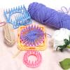 1set mixed Random color flower knitted loom set, DIY crochet & weaving plastic knitter tools, can hand make beautiful flowers