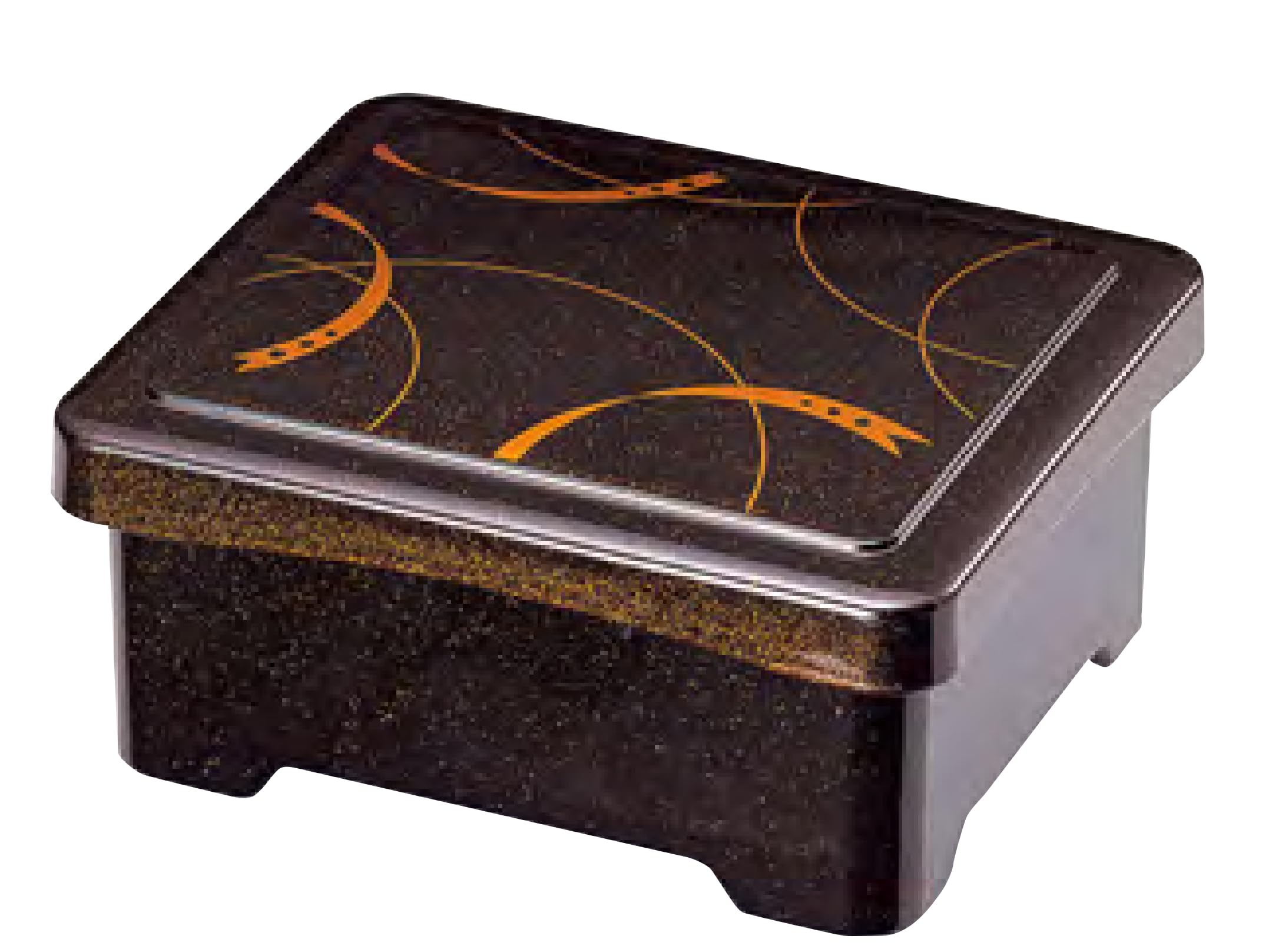 

Wakaizumi Lacquerware Eel and Elephant Leg Bowls with Black Design and Red Heat-Resistant Pear-Ground Interior, U-1-11