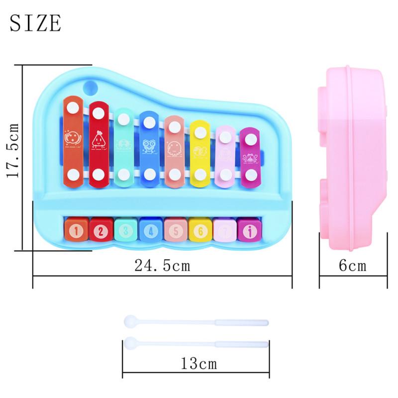 Children's Knock On Piano Environmental ABS Colorful Kid Music Educational Toy