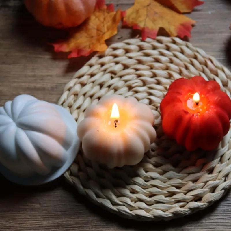 Halloween Pumpkin Silicone Mold Handmade Soap Tools Pastry Aromatherapy Candle Abrasive DIY Holiday Souvenirs Home Decor Gifts
