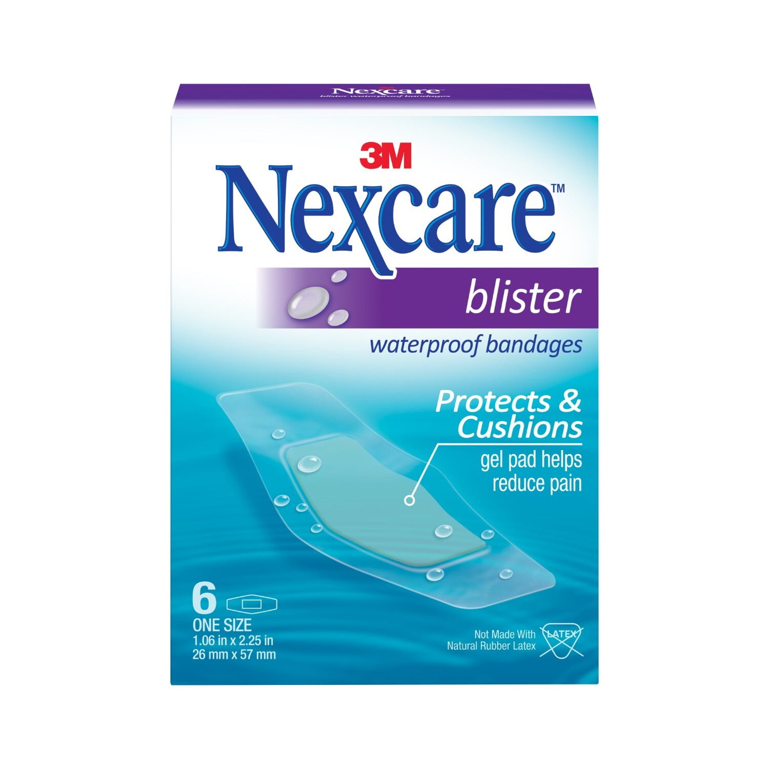 

3M Nexcare Advanced Healing Waterproof Bandages, Assorted Sizes, 10 Count/6Count BWB-06