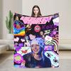 Puerto Rican Rapper Super Soft Blanket Young Miko Decorative Plush Throw Blanket Bedroom Flannel Bedspread Sofa Bed Cover