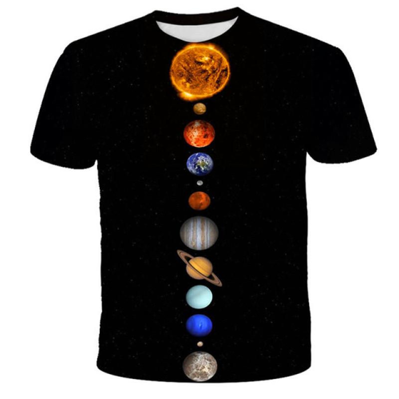3D Print Tees Children Boys Starry Sky Space TShirts Short Sleeve Children T Shirts Kids Popular Super Cool Tops Streetwear