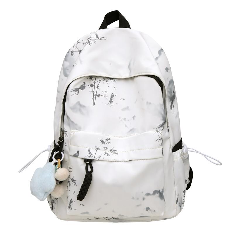 Женский рюкзак большой вместимости, школьный рюкзак с принтом тай-дай Small чёрный