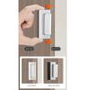 Aluminum Alloy Antitheft Door Latches Bolt Door Reinforcement Lock Hardware Convenient Home Security Door Lock Enduring