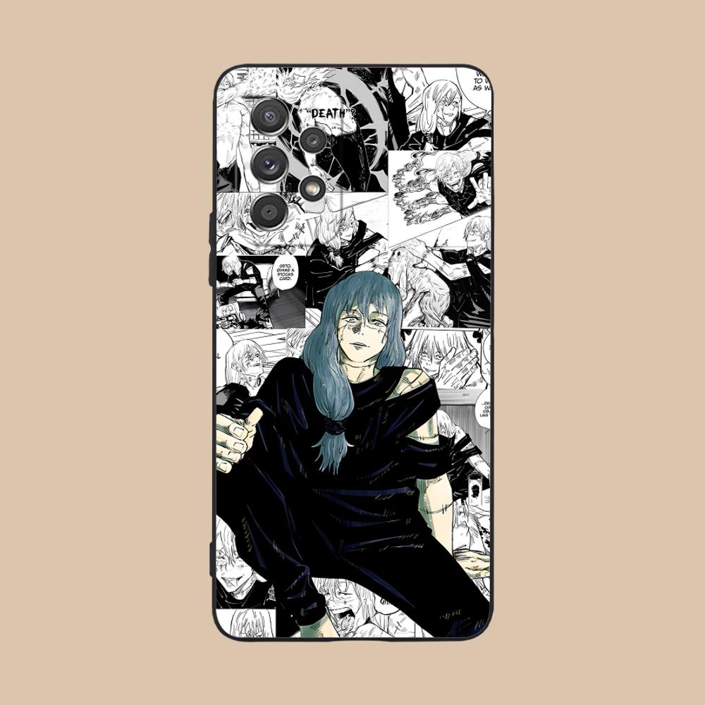 JJK Mahito Phone Case for Samsung Galaxy M55 54 42 35 34 33 32 23 22 15 14 13 12 F55 5G Soft TPU Shockproof Cover