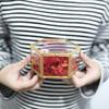 Hexagonal Engagement & Wedding Ring Box - Transparent Glass Jewelry Storage Gift Box