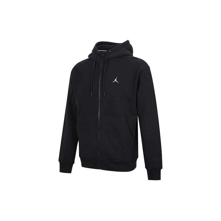 Air Jordan Embroidered Fleece Lined Stay Warm Hooded Jacket Winter Men s Black Gift for Him DA9811-010 XXXL