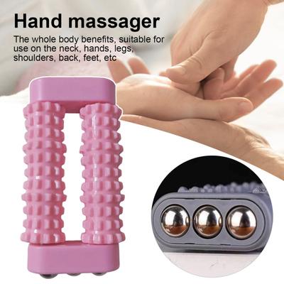 Ruční válečkový masážní přístroj Přenosný cestovní Úleva od svalové únavy a bolesti Akupresurní body na dlani Hloubková tkáňová relaxace