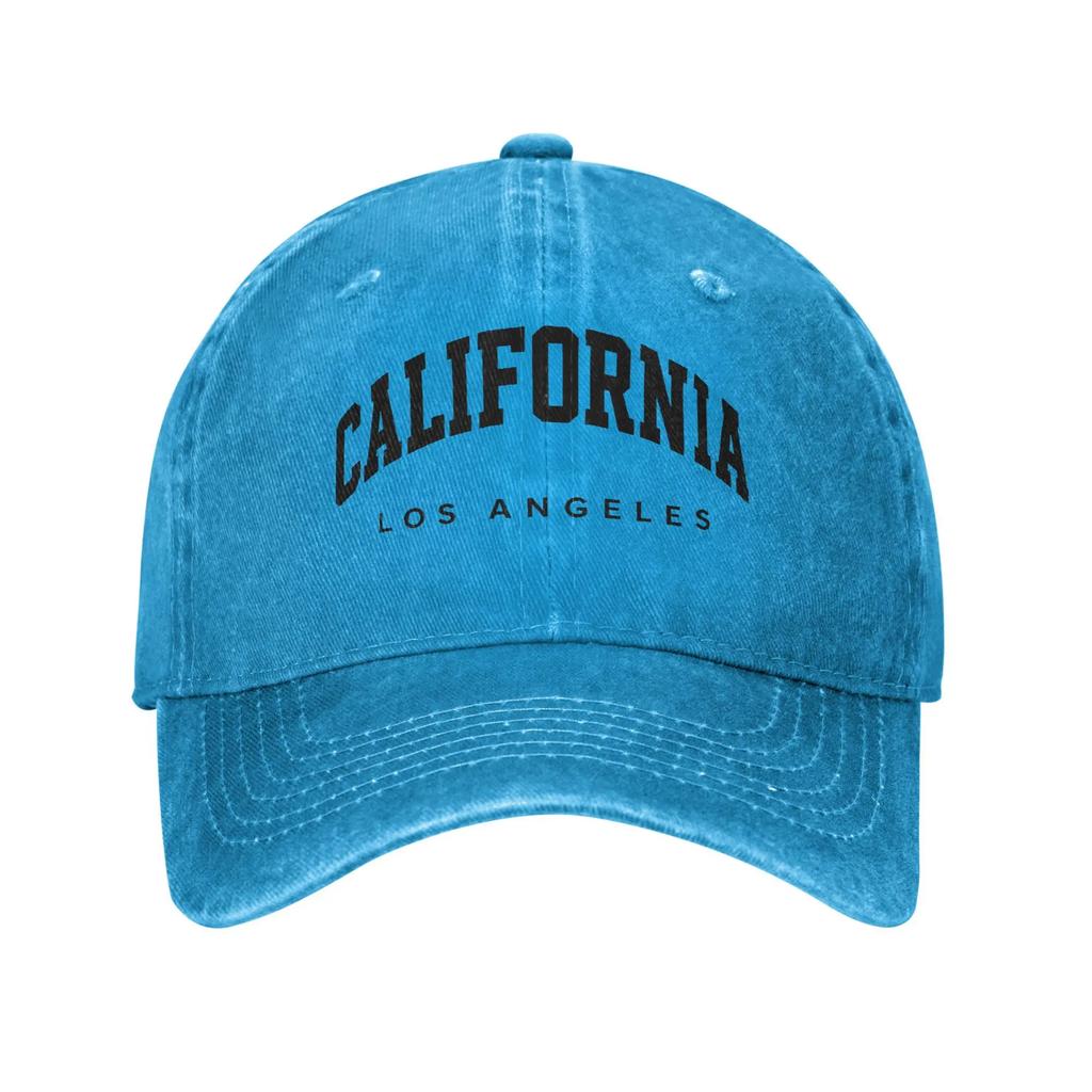 Washed Baseball Cap CALIFORNIA Black Spring Hip Hop Hats For Unisex-Teens  y2k Cute Running Hippie Sun Baseball Caps