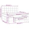 Box Spring Bed with Mattress Blue 160 x 200 cm Fabric