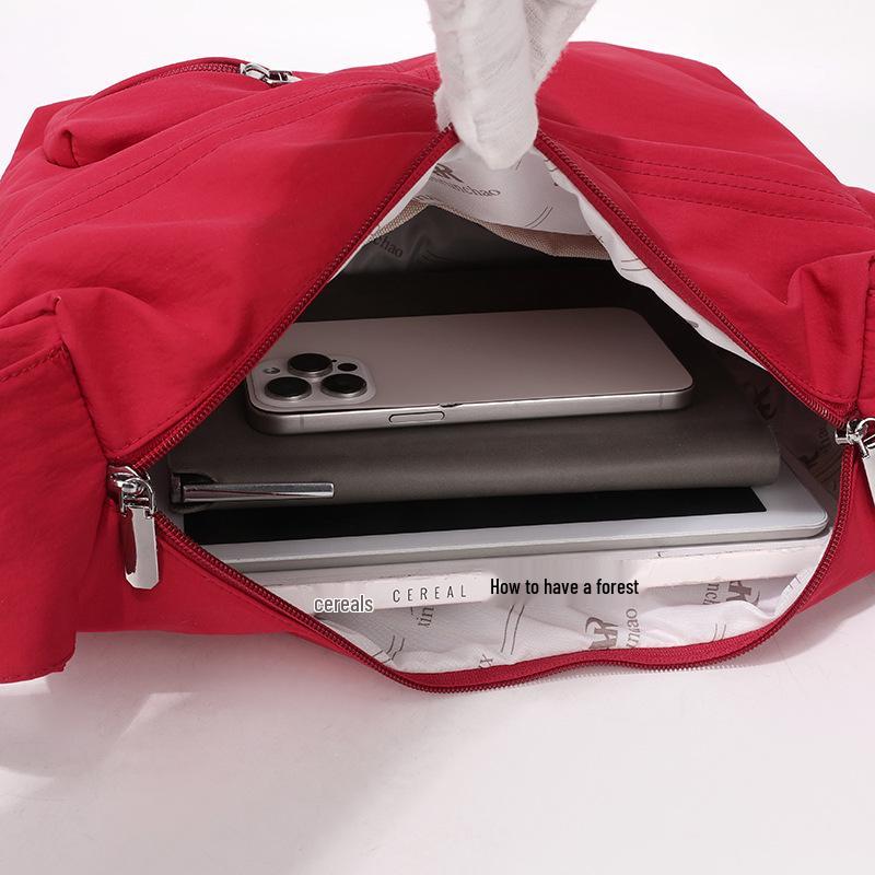 Versatile Large Capacity Nylon Crossbody Bag for Female Students – Lightweight Dumpling Shoulder Bag