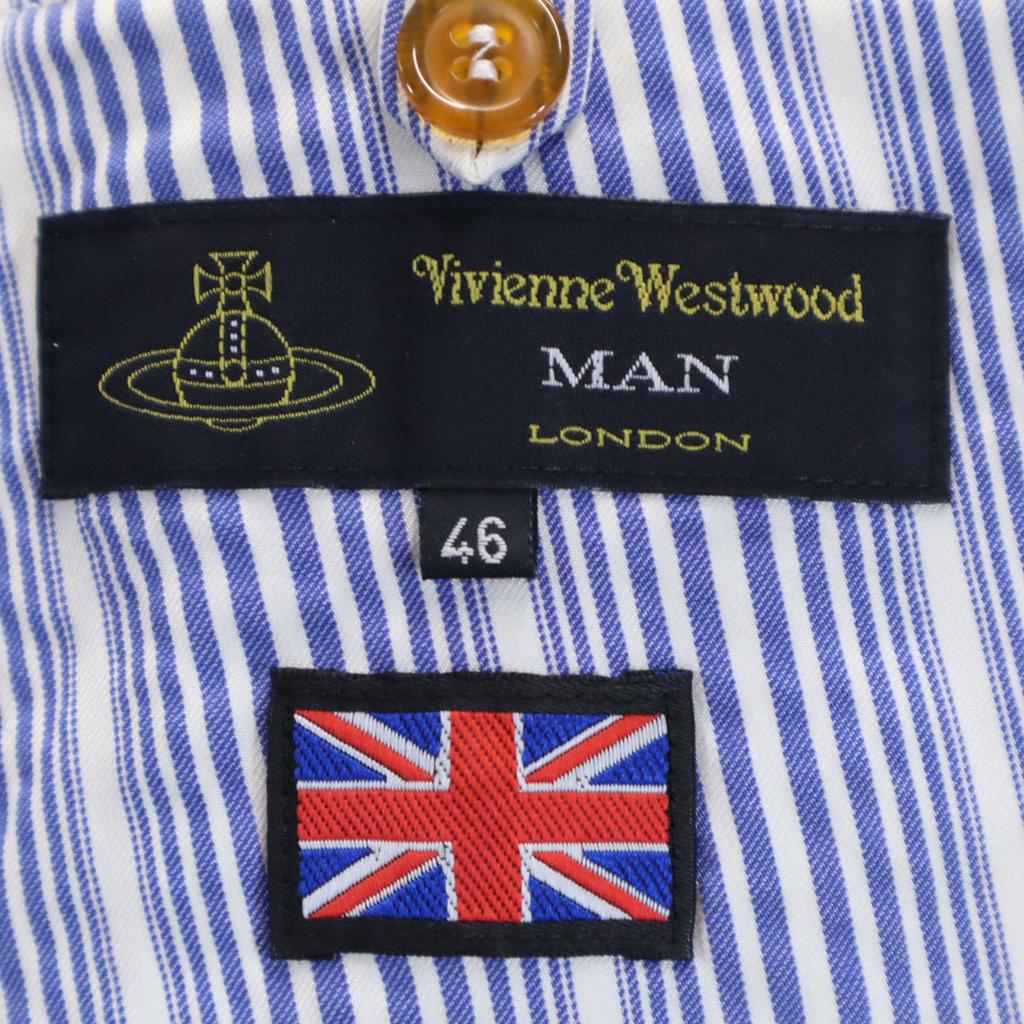Vivienne WestwoodMAN Made In Italy Striped Pattern Long Sleeve Tailored Jacket Men's Used