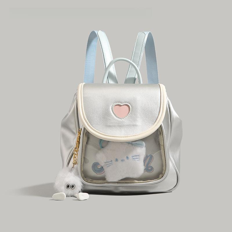 Schoolbag Cute Dopamine Pain Bag College Student Niche Design Small Schoolbag High Value Girl Commuter Travel Backpack