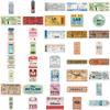 40Pcs Retro Traveling Boarding Check Graffiti Stickers Boarding Pass Sticker Luggage Suitcase Laptop Decals