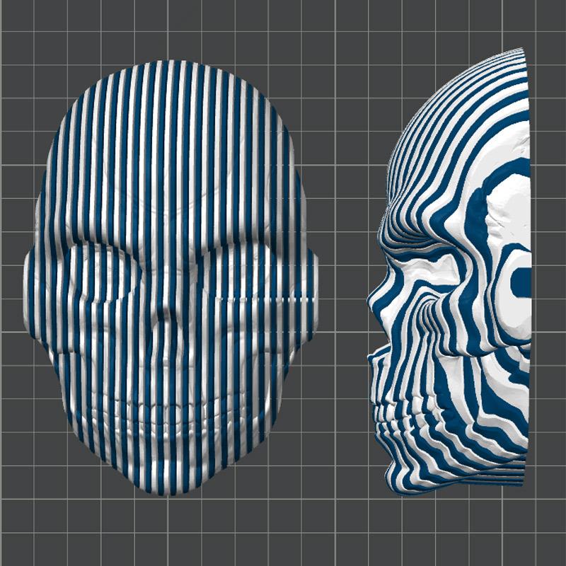 3D Printed Luminous Quantum Skull Fidget Skull Gifts Cool Novelty Desk Ornament Funny Desktop Ornaments For Home Office Desk