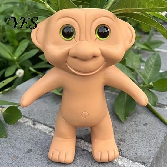 Resin Flower Pot Cute Troll Planter, Decorative Flowerpot, Novelty Plant for Succulents Indoor Outdoor Decoration, Unique Gift Idea Planter