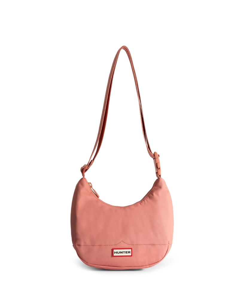 Hunter Nylon Mini Hobo Schultertasche in Dreamy Nude