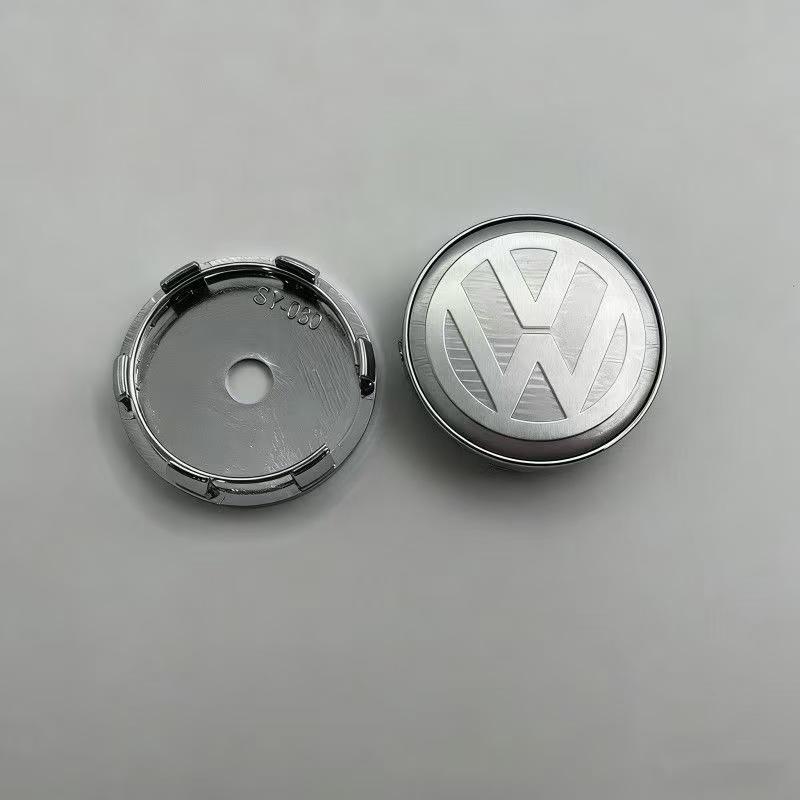 New 2026 Emblems VW Car Wheel Center Cap Hub Cover 4Pcs 55mm 60mm 56mm 65mm 70mm For Volkswagen Rline R Golf Passat Polo Arteon Jetta NC3
