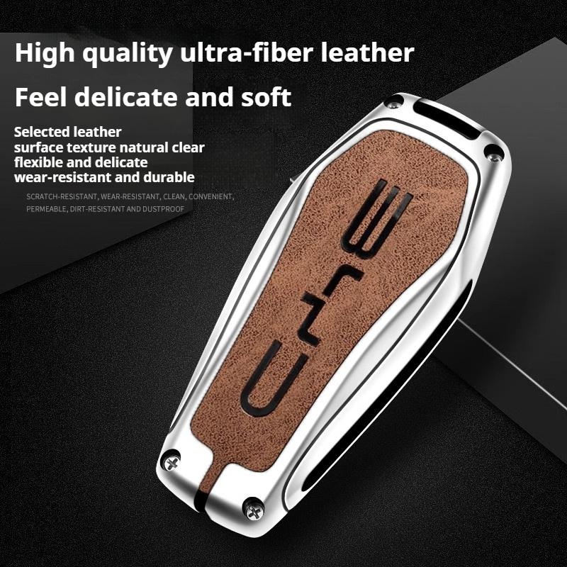 Car Remote Key Case Fob Cover Holder Shell Bag Keychain Accessories for BYD Song Plus Atto 3 Han EV Tang DM Qin Seal Dolphin